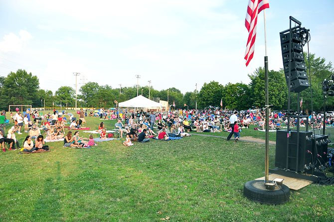 Hundreds gather for the annual Fourth of July celebration in Herndon Wednesday, July 4. 