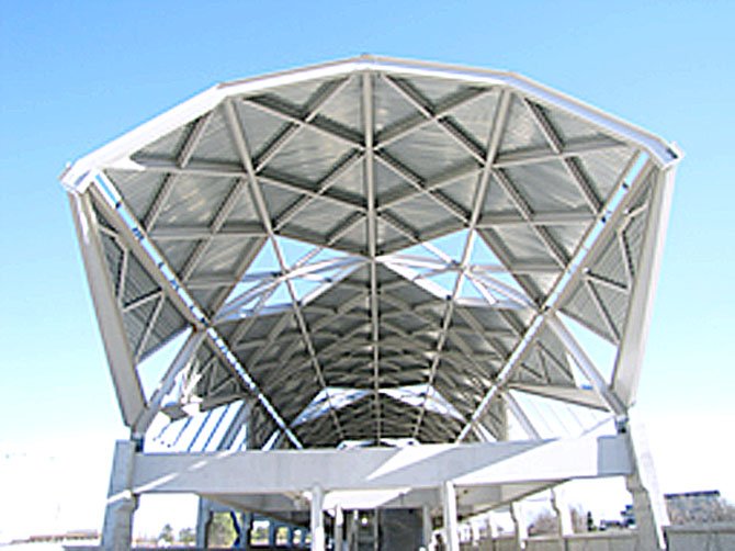 The Wiehle Avenue Station in the median of the Dulles International Airport Highway just west of Wiehle Avenue is the most advanced. 