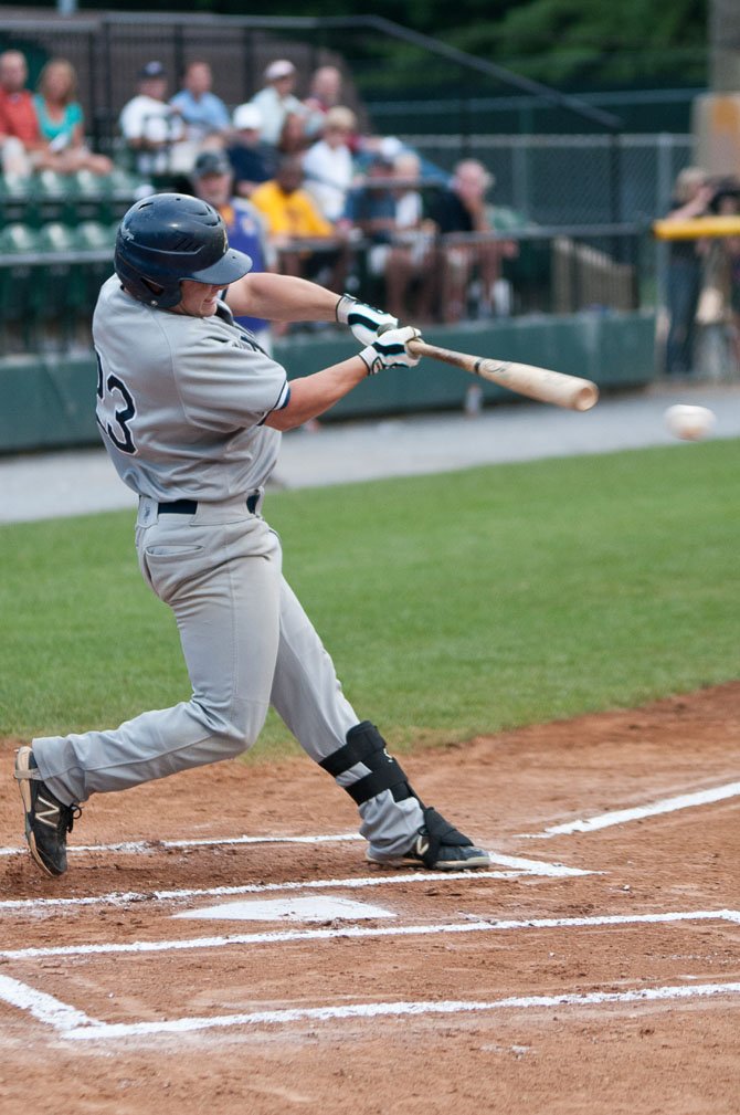 Alexandria Aces outfielder Alex Buccilli played for the American League all-stars during the Cal Ripken Collegiate Baseball League on July 11 in Bethesda.
