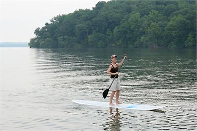 Pohick Bay Regional Park in Lorton is the only public park in Virginia that rents paddle boards.