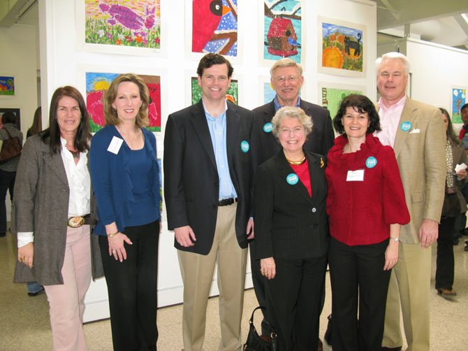 MPA board member Kitty Gonzlez, State Delegate Barbara Comstock, MCC governing board member Chad Quinn, Dranesville Supervisor John Foust, FCPS Board Chair Janie Strauss, State Senator Barbara Favola and MPA Board Vice-chair Bill DuBose