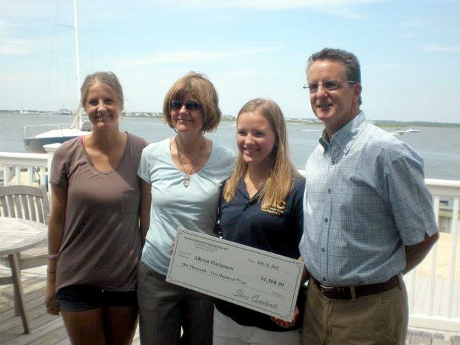 From left: Chloe Constants, Dorothy Constants, Allyson Markussen and Steve Constants at the Avalon Yacht Club.
