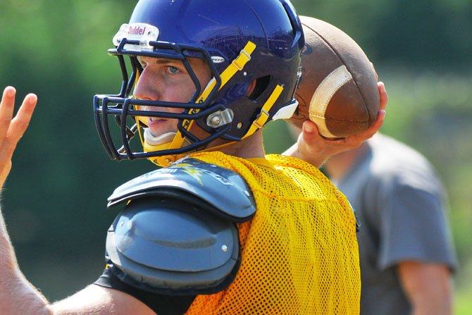 Caleb Henderson was one of the top quarterbacks in the region last season as a West Potomac sophomore. He transferred to Lake Braddock in the spring and will start for the Bruins as a junior in the fall.