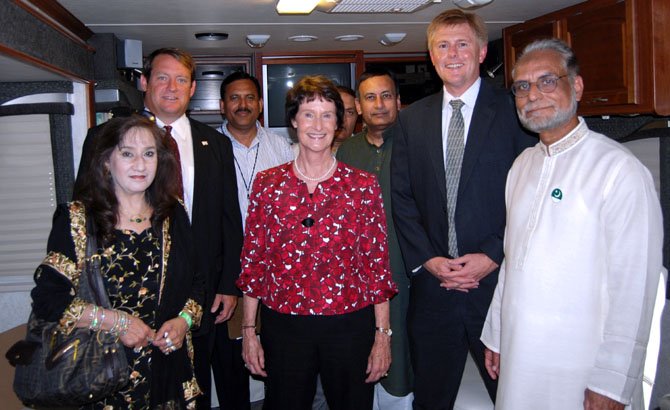 Fairfax Board of Supervisors Chairman Sharon Bulova (D-At large) and Supervisors Pat Herrity (R-Springfield) and John Cook (R-Braddock) join community in celebration of Pakistani-American life, culture and achievements.