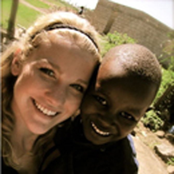 Jessica Shipman with Maspala Juma in Arusha, Tanzania.