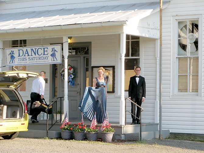 Event organizer and CRCA Board Member Kathleen Milks and fellow Great Falls resident Ralph Dashner celebrate the 80th Anniversary of Dancing at Colvin Run Community Hall on June 2.