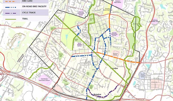 Fairfax County’s bicycle transportation plan, as recommended by the comprehensive plan and the Pedestrian and Bicycle Committee recommendations. 