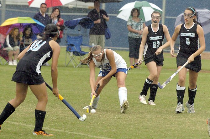 South Lakes junior midfielder Olivia Wolfe scored two goals during the “Under the Lights” field hockey tournament on Aug. 24-25 at Lee High School in Springfield.