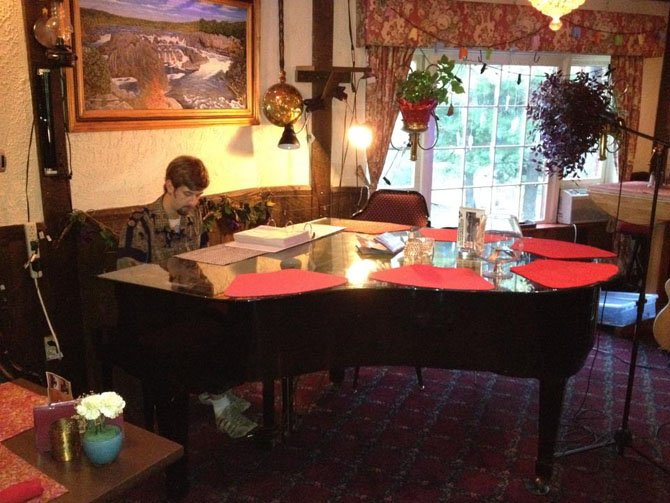 Robbie Taylor, known as Orbbie, performs at Piano Jam at Serbian Crown Restaurant in Great Falls. 