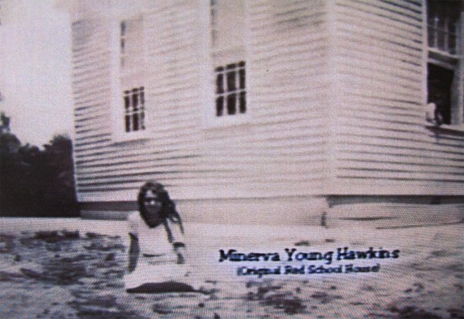 This archival screen-shot photo was taken around 1928-1929, right after the school was constructed. The girl in the photo is Minerva Young Hawkins, one of the school’s first students. The photo is part of a video made by the Sydenstricker Church regarding the church history.