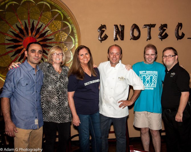 From left are Benny Geruardi, Mary Jane Gutkowski, Gina Latcheran, Gian Piero Mazi, Ryan Gutkowski and Eric Latcheran.