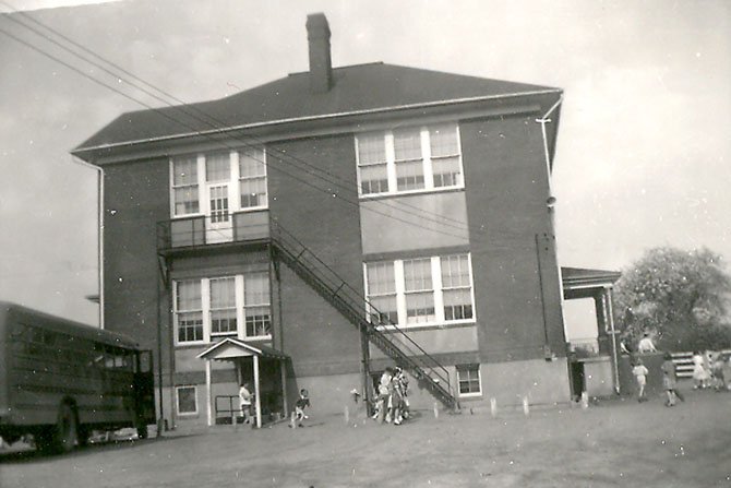 The Forestville School, which was located on Georgetown Pike where the Fire Department is now. The pike was named to the National Historic Register Aug. 22. 