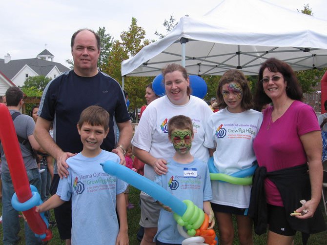 The Jones’ family supports Growing Hope and the Optimists’ Walk & Family Fun Day.
