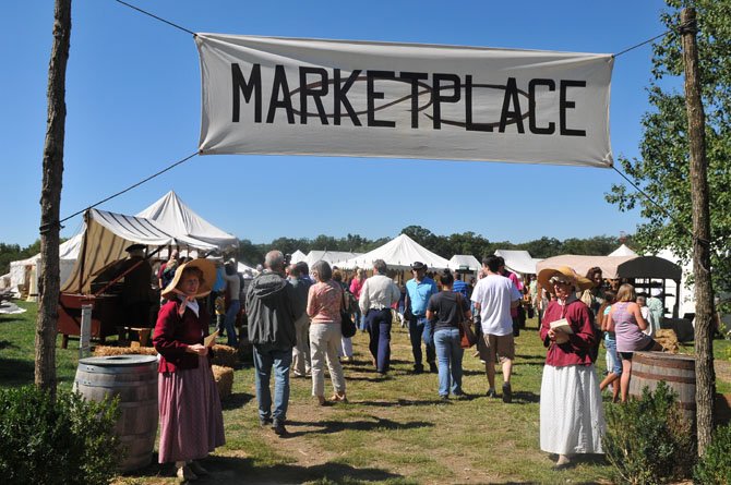 The Colonial Marketplace was bustling with activity on Sunday afternoon, Sept. 23.
