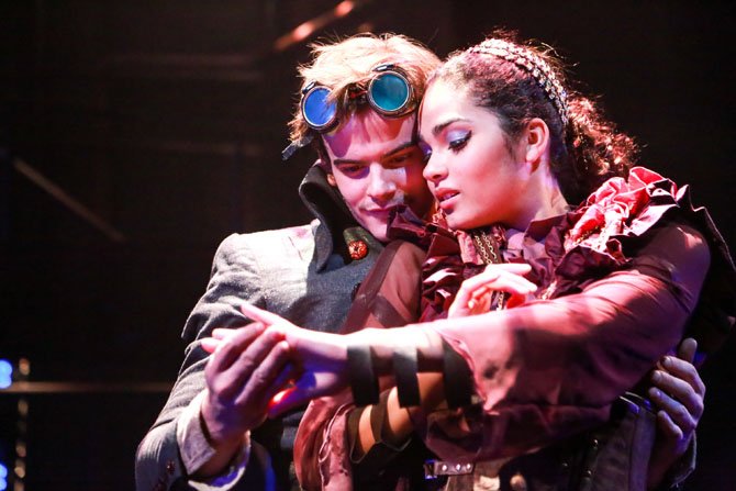 Synetic Theater’s “Jekyll and Hyde” stars Alex Mills as Jekyll and Hyde and Brittany O'Grady as The Fiancee.
