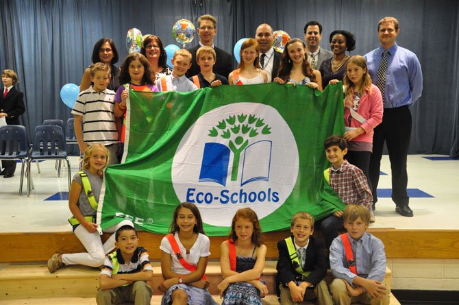 Churchill Road Elementary School is named the eighth Green Flag school in the country Friday, Oct. 5, by the National Wildlife Federation’s Eco-Schools program.