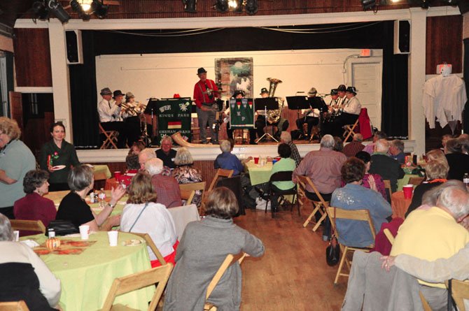 The Kings Park German Band performs at the Great Falls Historical Society’s Oktoberfest Wednesday, Oct. 10. 