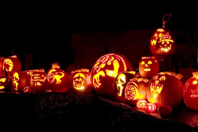 Children carved spooktacular Jack-O-Lanterns during Wildfire’s pumpkin carving class last year.