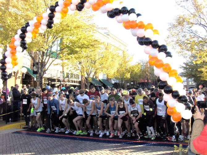 The starting line at last year’s Goblin Gallop 5K in Fairfax Corner.