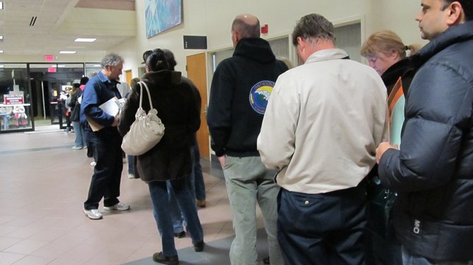 More than 750 voters elected to cast “in-person” absentee ballots on Friday, Nov. 2, at the Reston Government Center.