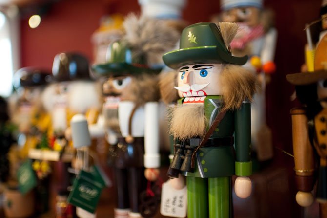 The Christmas Attic is ground zero for shoppers during the holiday season, where nutcrackers are always popular.
