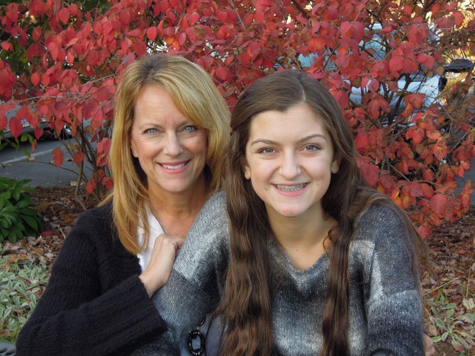 Mackenzie Testa with her mother Betsy.