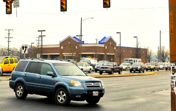 Back-ups on the left-turn lane at the Kings Crossing Wal-Mart have added to existing gridlock on Route 1.