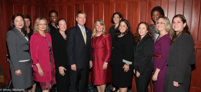 First Lady Maureen McDonnell and Governor Robert McDonnell with the Junior League of Northern Virginia.