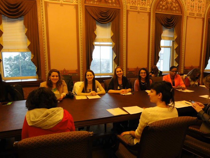 Four South Lakes High School female leaders attended the White House for its first-ever codeathon. The event was part of the "Equal Futures App Challenge" to create apps that inspire young women to become leaders in our democracy.
