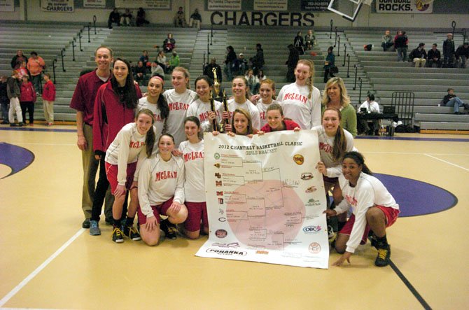 The McLean girls’ basketball team won the 2012 Pohanka Chantilly Basketball Classic on Dec. 29 at Chantilly High School.