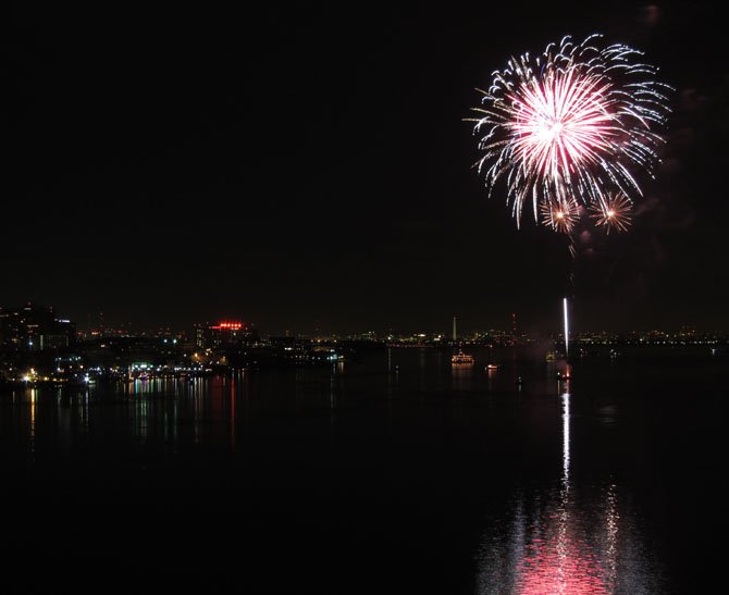 Midnight fireworks over the Alexandria waterfront will celebrate the finale of First Night Alexandria.