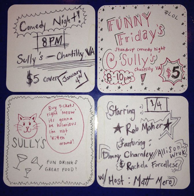 The flyer for the Friday, Jan. 4, comedy show.