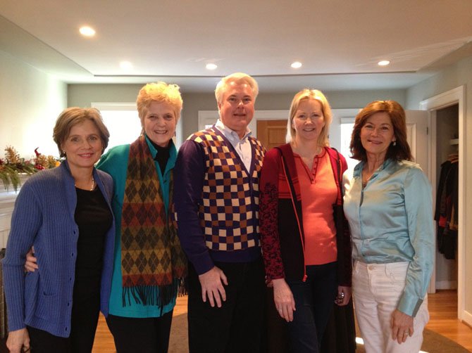 From left—Charlotte Cameron, Helen Frederick, Bill DuBose, Lee DiCenso and Margi Vanderhye.

