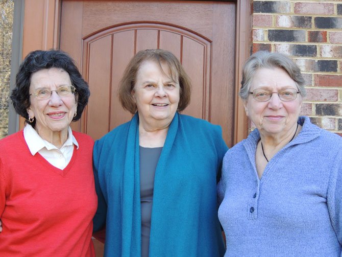 Organizers of the Potomac Community Village are, from left, Nelly Urbach, Jane Blocher and Shirley Dominitz. 