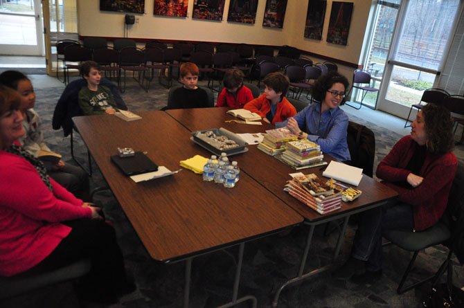 Members of the Great Falls Library Children’s Book Club discuss Roald Dahl’s autobiography, "Boy," during their meeting Monday, Jan. 28. 