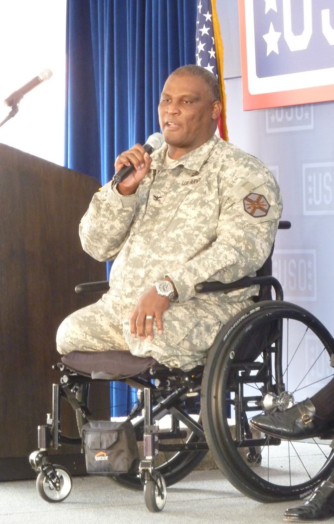 Col. Gregory Gadson, Garrison Commander at Fort Belvoir, will be the keynote speaker at the Friendship Veterans Fire Engine Association breakfast Feb. 18. 