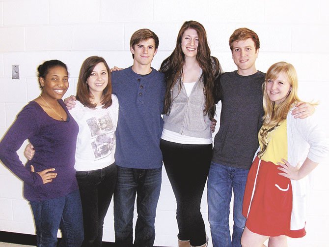 Centreville’s student directors are (from left) Binta Barry, Ashley Rosenstein, Kent Clingman, Sarah Wills, Daniel Lindgren and Emma O’Brien.