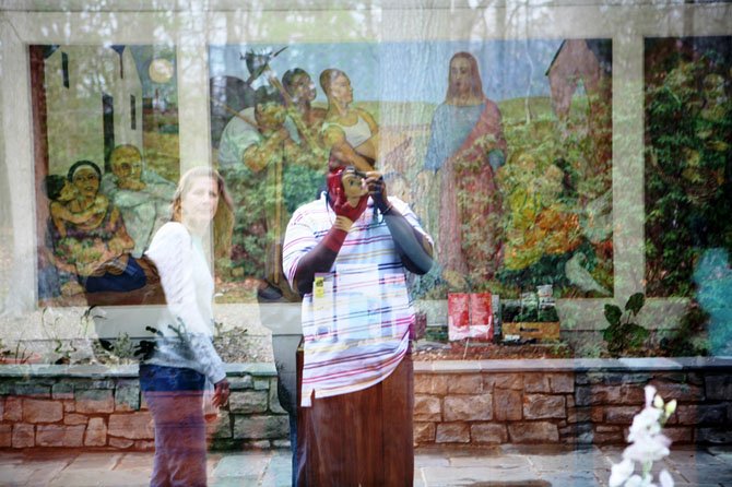 Joan Brady inspired TW, one of the foster youth, to learn photography. This is his award-winning photo for The Voices for Change contest. Joan Brady is pictured in TW’s photograph.
