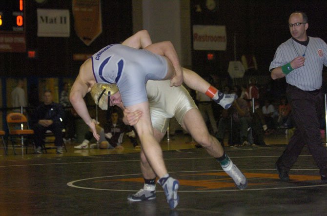 Westfield senior Beau Donahue won his third Northern Region championship and reached the 200-victory mark for his career on Feb. 9 at Hayfield Secondary School.