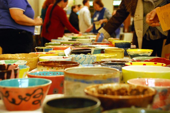 Four hundred bowls from local professional and amateur artists were available to take home as part of admission to the fifth annual Empty Bowls event to benefit Our Daily Bread.
