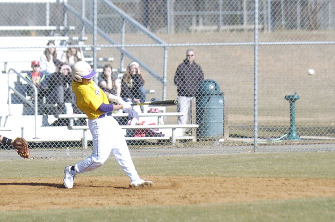 Senior infielder Alex Lewis is one of several Lake Braddock baseball players overcoming an offseason injury.