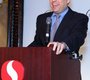 State Del. Scott Surovell addresses the crowd at ...