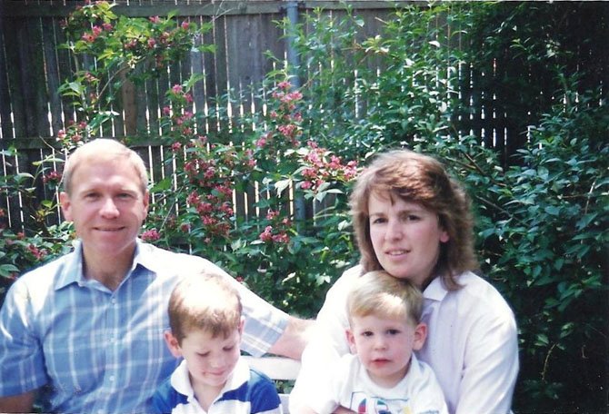 Charlie and Ginny Hill with sons Charles Jr. and Robert. Corporal Charles W. Hill was the last Alexandria police officer to be killed in the line of duty. He died March 22, 1989 during a hostage situation on Hopkins Court in Old Town.