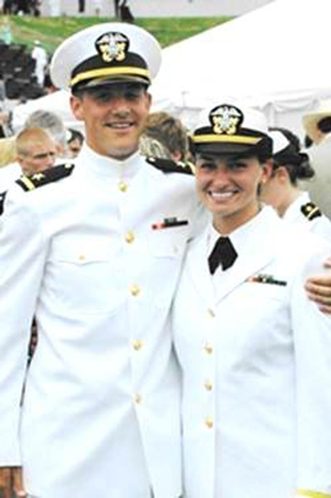 Lieutenant Junior Grade Brittany Nicole Amerau and Lieutenant Junior Grade Christopher Paul Harris are engaged.