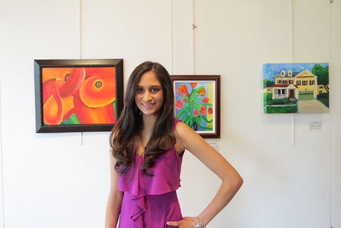 Norwood School student Neelam Shaikh presented a body of work at the Yellow Barn Gallery, which she completed over the past three years. 