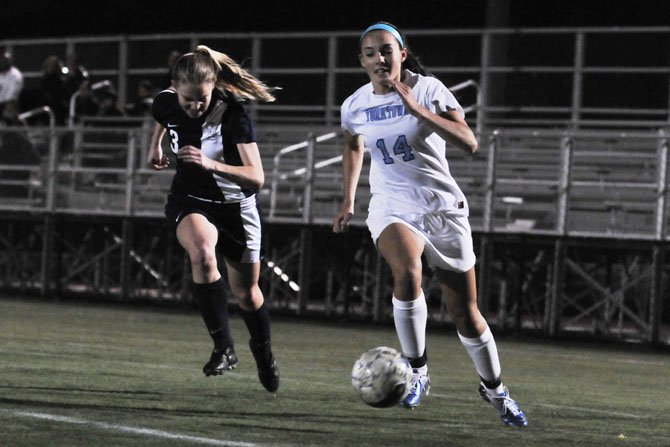 Yorktown junior Meghan Flynn totaled a goal and three assists against Washington-Lee on Monday at Greenbrier Stadium.