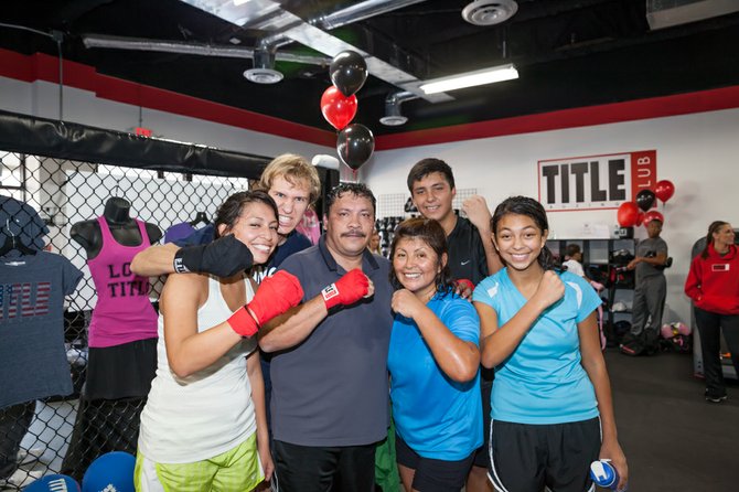 The Gerardos family frequently takes workout classes at TITLE Boxing Club in West Springfield. The club offers a free “Boxing Basics” class on Tuesdays at 6:30 p.m. and a “Kickboxing Basics” at 7 p.m. weekly; both are open to the public.