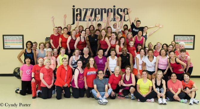 The full Jazzercise of McLean and Tysons Corner group.
