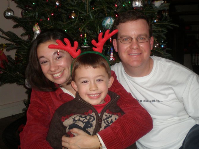 Vicki Sardi-Brown, Mattie and Peter Brown in happier times, before Mattie's diagnosis with multifocal osteosarcoma in July 2008, shortly after his sixth birthday.