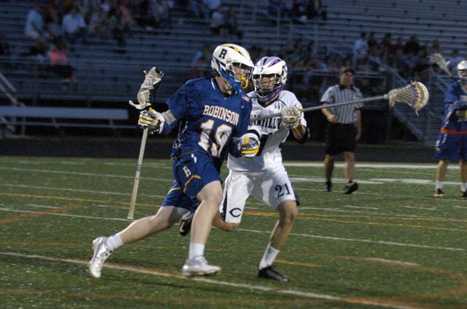 Senior captain Michael Buckley and the Robinson boys’ lacrosse team finished Concorde District runners up to Chantilly.